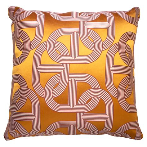 Hermes Pillow Circuit 24, Orange For Sale at 1stDibs